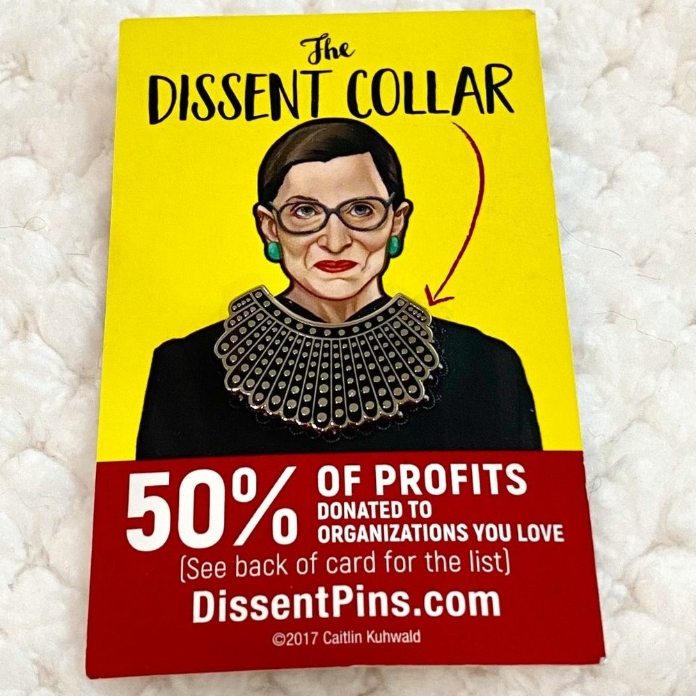 Dissent Collar Enamel Lapel Pin